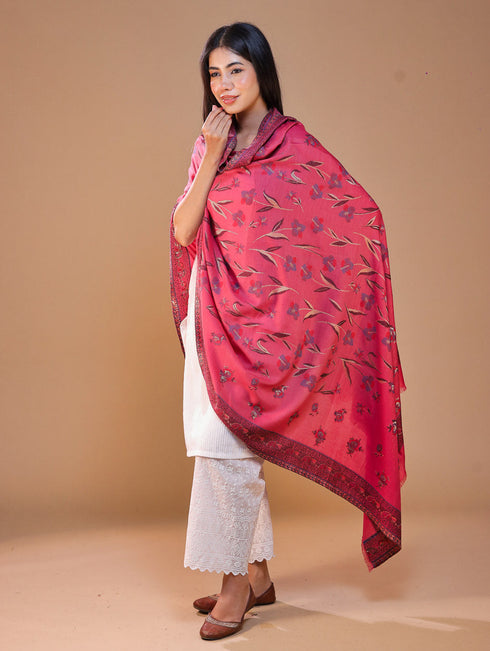 Women's Kani Floral Wool Shawl